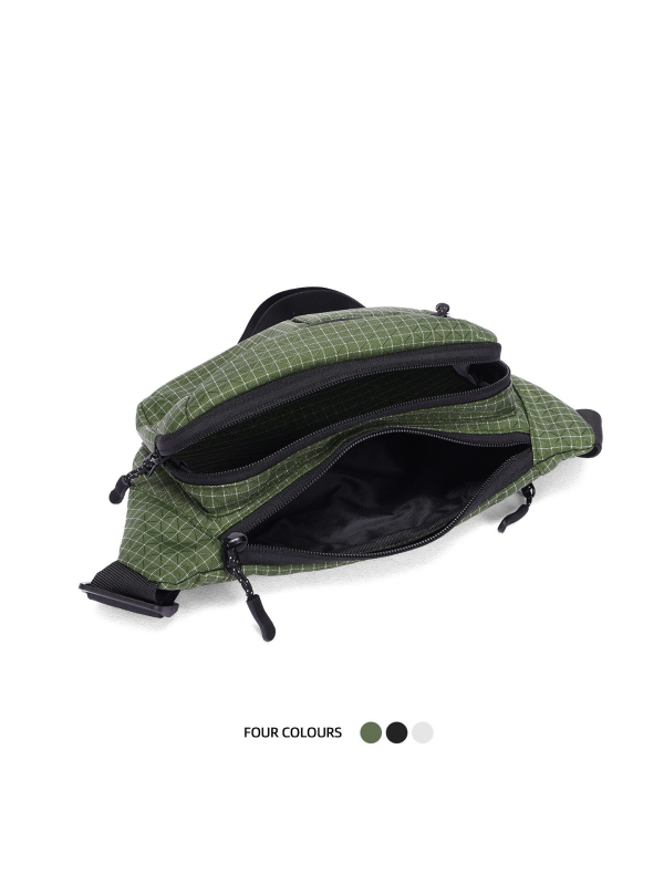 Geantă de talie pentru femei cu model carouri, geantă crossbody multifuncțională, ușoară, impermeabilă, pentru telefon, utilizare zilnică