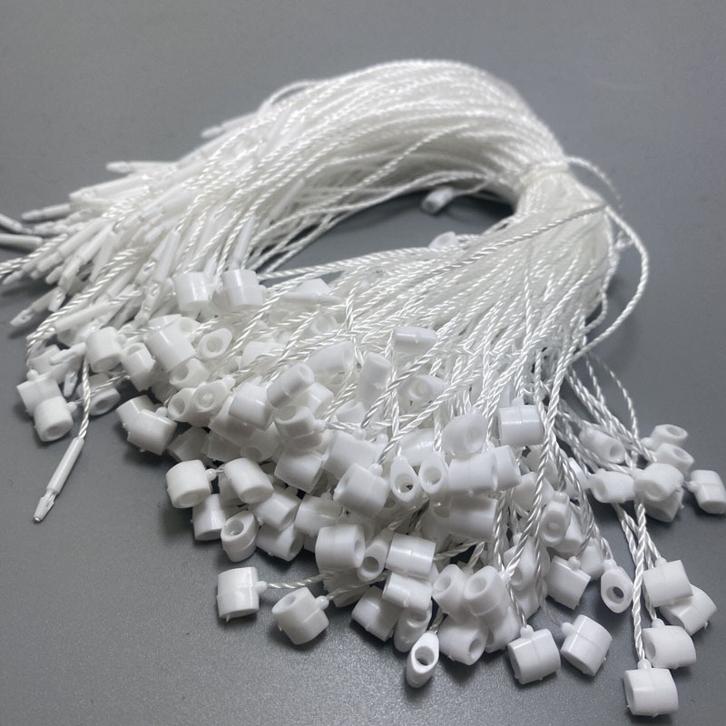 Lanyard pentru etichete cu susan, cataramă în formă de butoi, stil japonez, șnur cusut manual, pachet de 1000
