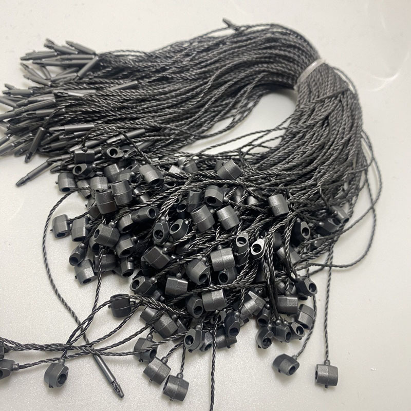 Lanyard pentru etichete cu susan, cataramă în formă de butoi, stil japonez, șnur cusut manual, pachet de 1000