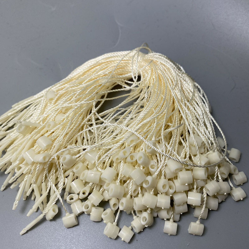 Lanyard pentru etichete cu susan, cataramă în formă de butoi, stil japonez, șnur cusut manual, pachet de 1000