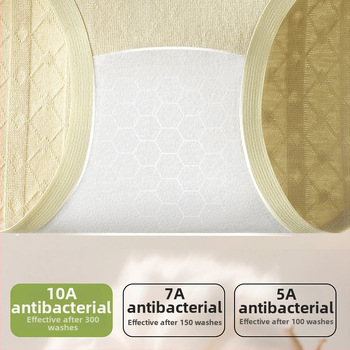 Floral chiloți femei din bumbac, talie medie, model jacquard, antibacterian, respirabil