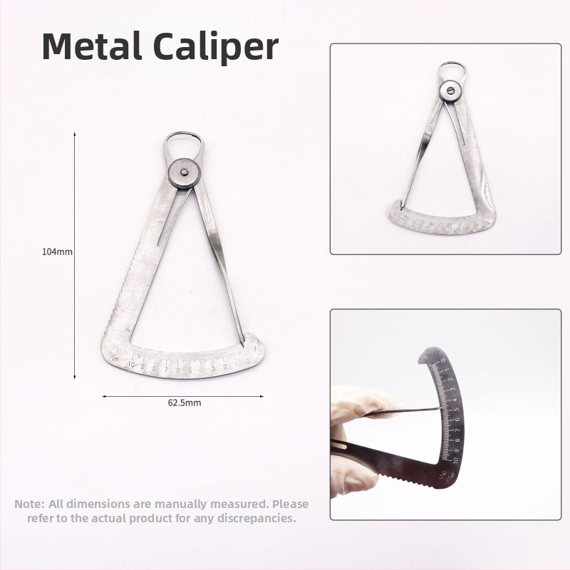 Caliper dentar din metal pentru măsurarea cerii și coroanei interne – înaltă precizie, oțel inoxidabil