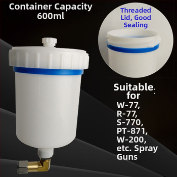 S-710 Vas superior din plastic pentru pistol de vopsire pneumatic pentru W-71, W-101, W-77, F75