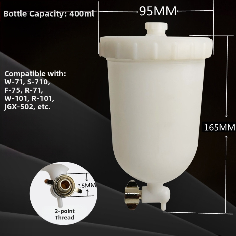 S-710 Vas superior din plastic pentru pistol de vopsire pneumatic pentru W-71, W-101, W-77, F75