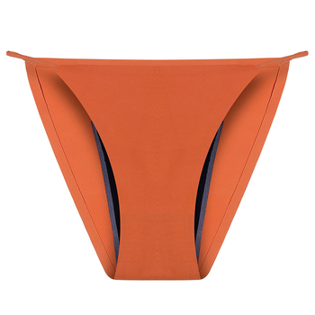 Lenjerie intimă menstruală pentru femei, patru straturi — fără scurgeri, cu material Ice Silk, fără cusături, tanga dantelă, mărime mare, vară