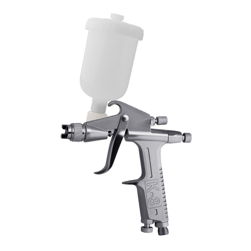 Pistol pneumatic pentru reparații F2, duză plată 0,5 mm, acoperire pentru piele și colorare cu pigmenți – K3