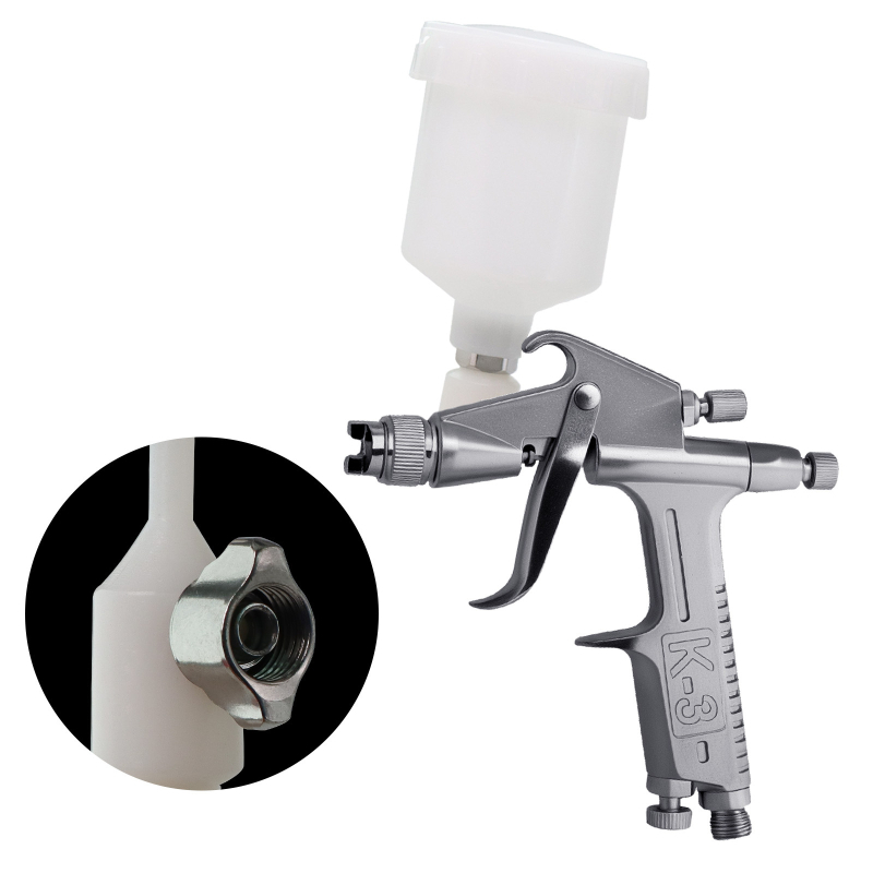 Pistol pneumatic pentru reparații F2, duză plată 0,5 mm, acoperire pentru piele și colorare cu pigmenți – K3