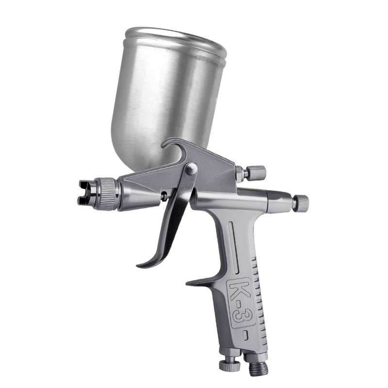 Pistol pneumatic pentru reparații F2, duză plată 0,5 mm, acoperire pentru piele și colorare cu pigmenți – K3