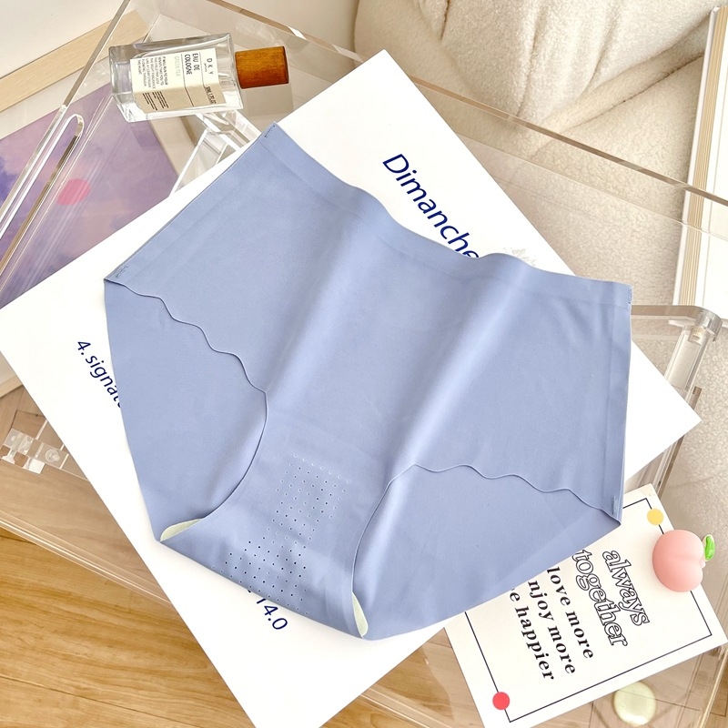 Chiloți damă ultra-subțiri, uscare rapidă, respirabili, din ice silk, căptușeală modală, talie medie, culoare solidă