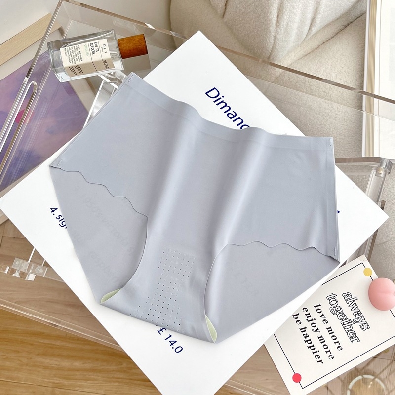 Chiloți damă ultra-subțiri, uscare rapidă, respirabili, din ice silk, căptușeală modală, talie medie, culoare solidă