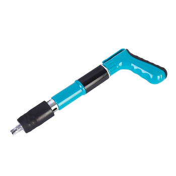 Pistol cuie mini, albastru, pentru tâmplărie și decor, fixare de tavan