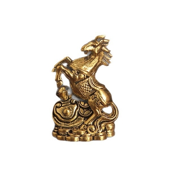 Set decorativ din alamă cu monede goale, 12 zodii chineze, figurine 3D pentru birou