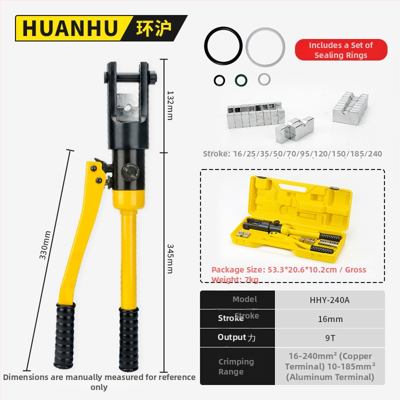 YQK-70 Clește hidraulic pentru sertizare terminale electrice