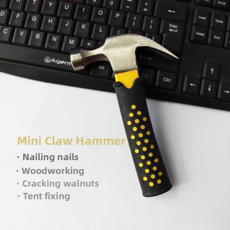 Cioc mini DIY cu gheare – cioc de tâmplă, cap din oțel carbon, toate într-unul, extractor de cui, cioc mic de uz casnic