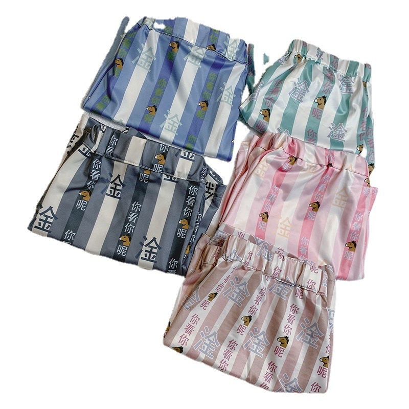 Нови дамски JK стил leggings, пижамни панталони, които могат да се носят и навън, непрозрачни, забавен голям флорален принт с мотив на хъски.