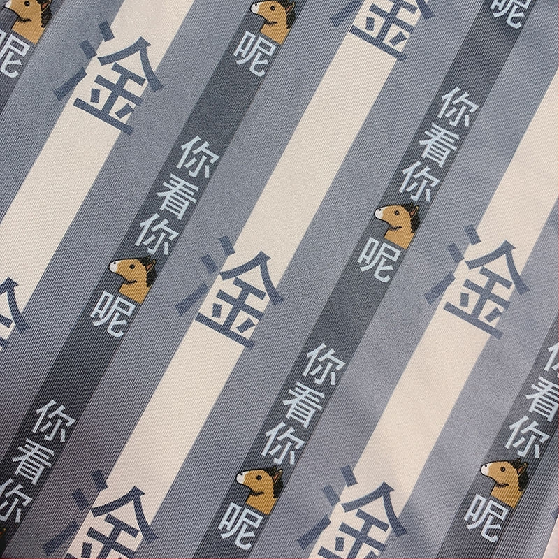 Нови дамски JK стил leggings, пижамни панталони, които могат да се носят и навън, непрозрачни, забавен голям флорален принт с мотив на хъски.