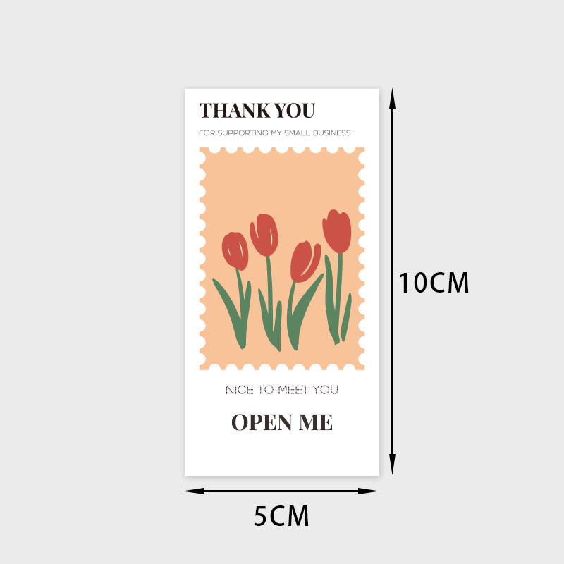 Пакет от 50 правоъгълни цветни стикери Thank You за подаръчни кутии; запечатващи стикери за опаковане на торти