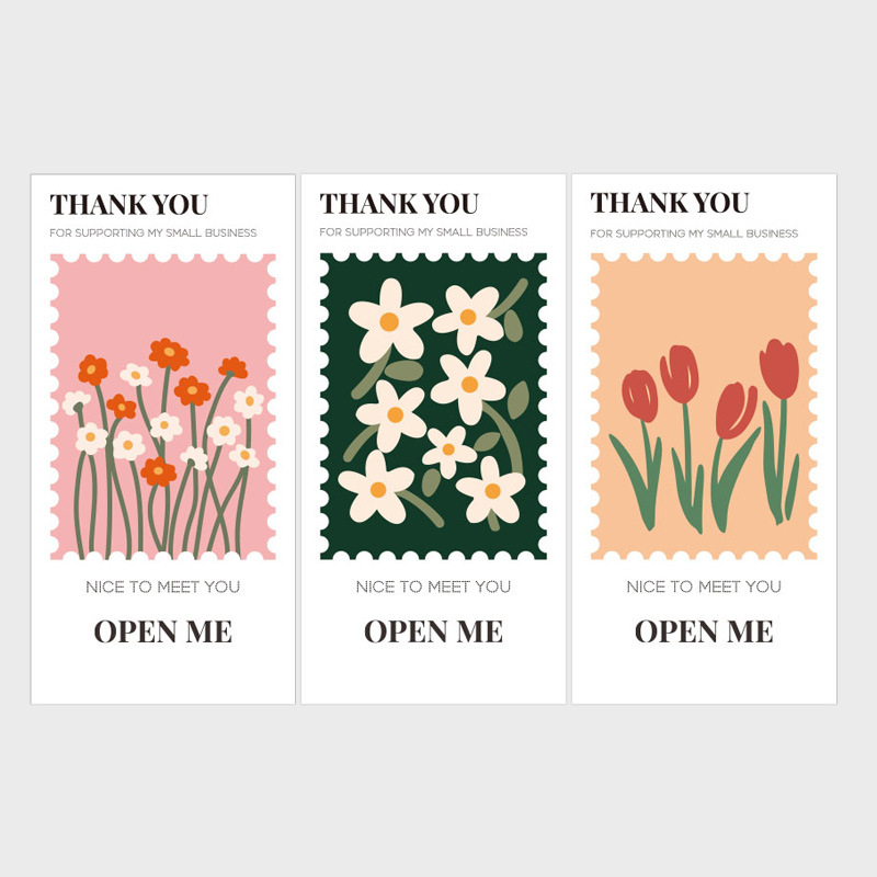 Пакет от 50 правоъгълни цветни стикери Thank You за подаръчни кутии; запечатващи стикери за опаковане на торти
