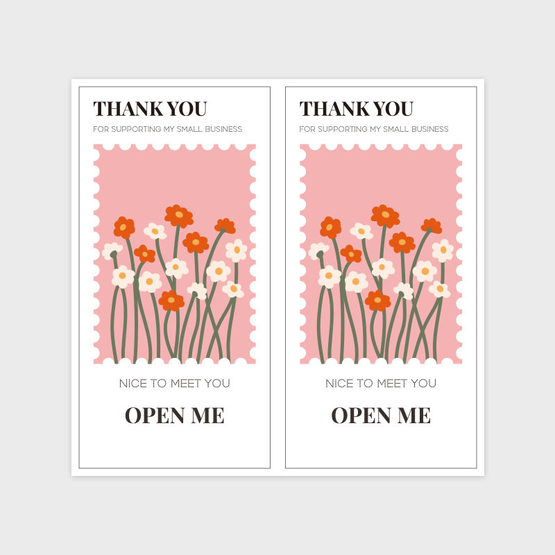 Пакет от 50 правоъгълни цветни стикери Thank You за подаръчни кутии; запечатващи стикери за опаковане на торти
