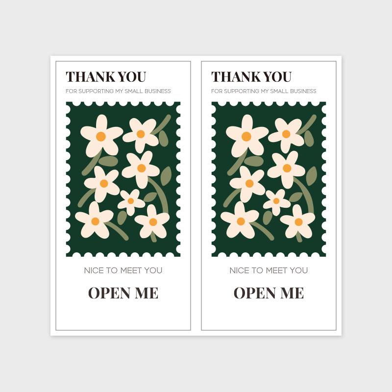 Пакет от 50 правоъгълни цветни стикери Thank You за подаръчни кутии; запечатващи стикери за опаковане на торти