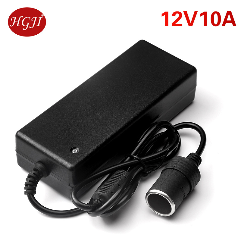 Конвертор 220V към 12V за запалката на автомобил, подходящ за автомобилна прахосмукачка и автомобилен хладилник.