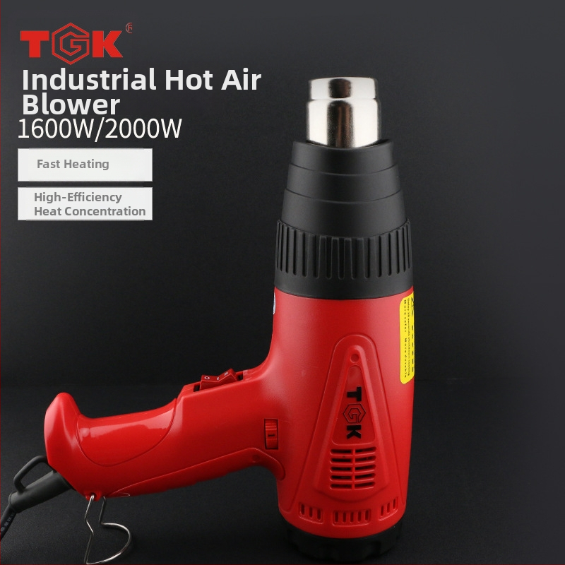 TGK-8716/8716E Горещ въздушен пистолет 1600W/2000W, цифров дисплей, регулируема температура, за ламиниране на филми
