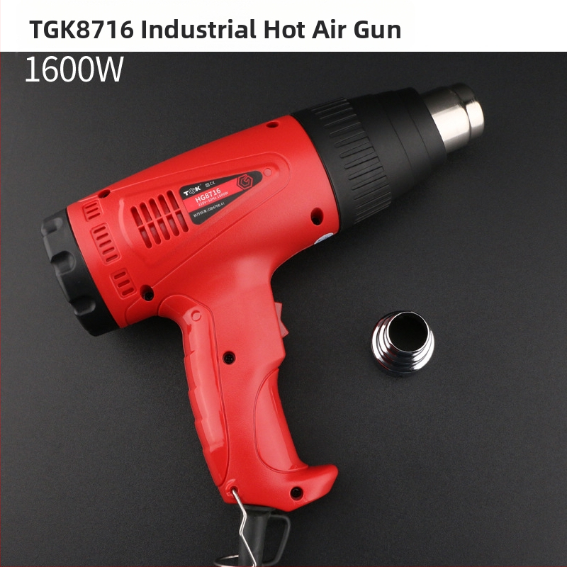 TGK-8716/8716E Горещ въздушен пистолет 1600W/2000W, цифров дисплей, регулируема температура, за ламиниране на филми
