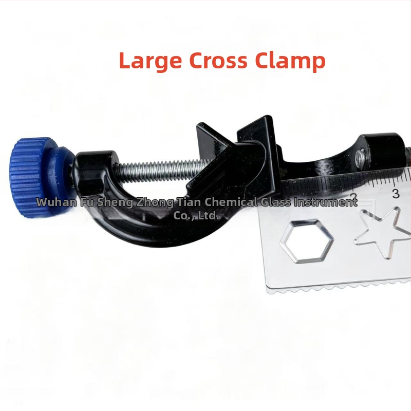Clema cu trei fălci, clemă medie pentru becher, clemă încrucișată, clemă pentru flacon cu șurub superior dublu, clemă universală, clemă pentru tubul de condensare, accesorii pentru suport de fier