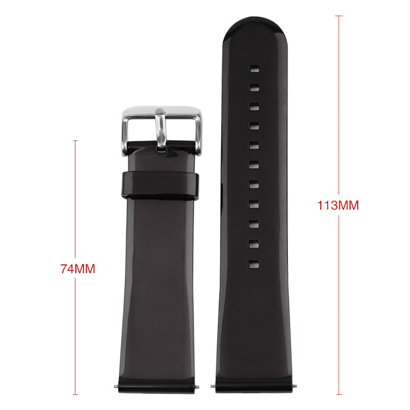 Brățară transparentă de ceas, 20/22mm, pentru Samsung Galaxy Watch4 și ceasuri Huawei