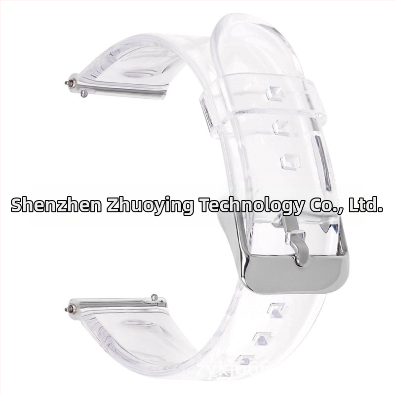 Brățară transparentă de ceas, 20/22mm, pentru Samsung Galaxy Watch4 și ceasuri Huawei