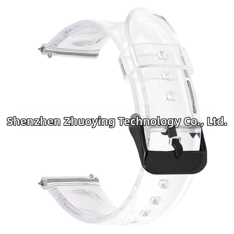 Brățară transparentă de ceas, 20/22mm, pentru Samsung Galaxy Watch4 și ceasuri Huawei