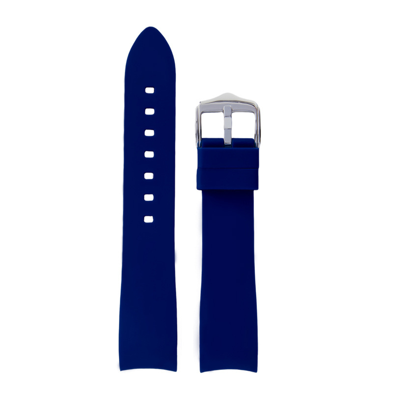 Bratara din silicon lichid compatibilă cu Samsung Galaxy Watch5/4/3, 20/22 mm, culoare solidă, cataramă argintie
