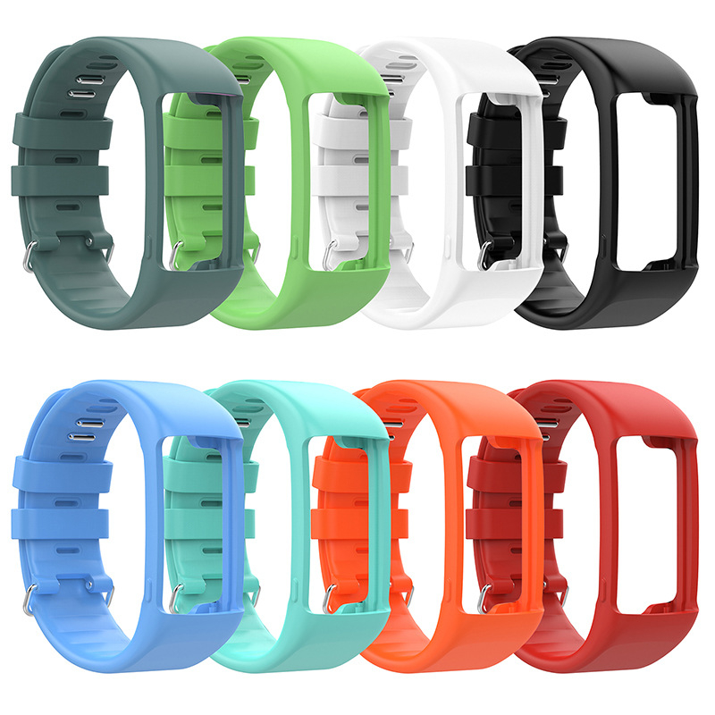 Brățară din silicon de înlocuire pentru ceas sport POLAR A360/A370, negru, lățime 21 mm
