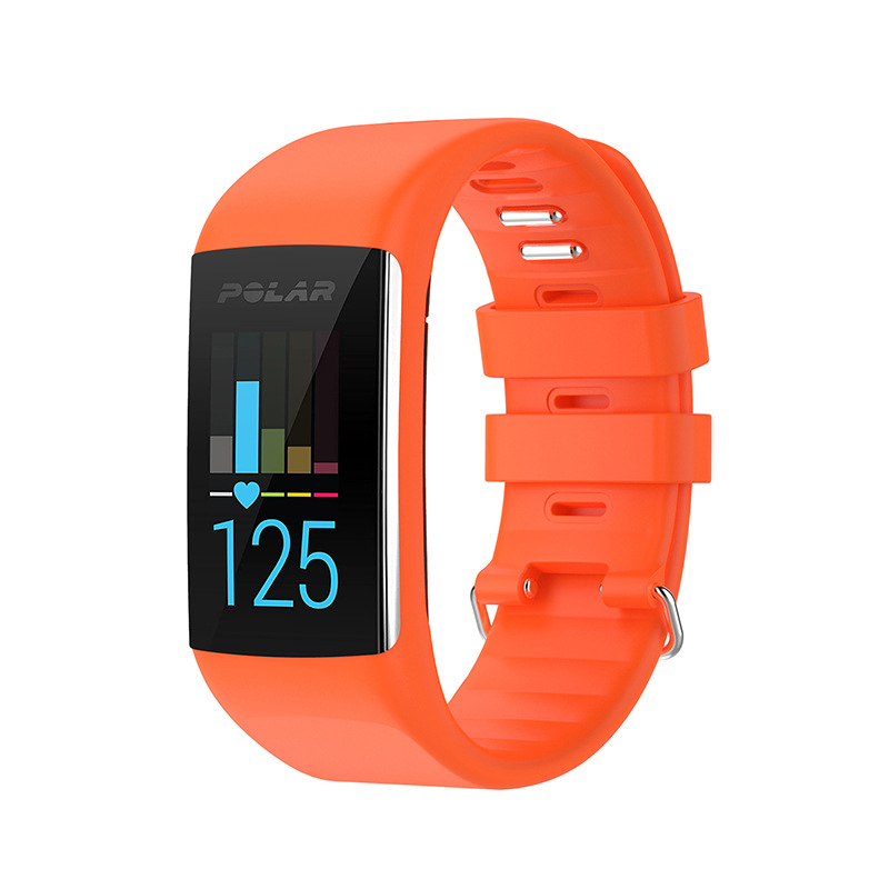 Brățară din silicon de înlocuire pentru ceas sport POLAR A360/A370, negru, lățime 21 mm