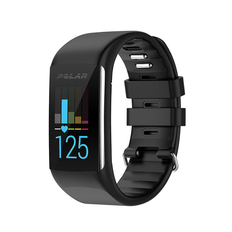 Brățară din silicon de înlocuire pentru ceas sport POLAR A360/A370, negru, lățime 21 mm