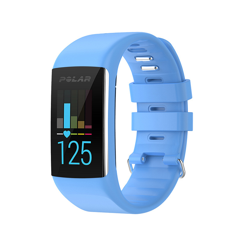 Brățară din silicon de înlocuire pentru ceas sport POLAR A360/A370, negru, lățime 21 mm