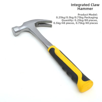 Ciocan cu mâner din lemn pentru uz casnic, ciocan cu gheare multifuncțional pentru îndepărtarea cuiurilor, cap din oțel de înalt carbon, instrument de lovire lucrat manual