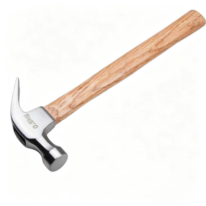 Ciocan cu mâner din lemn pentru uz casnic, ciocan cu gheare multifuncțional pentru îndepărtarea cuiurilor, cap din oțel de înalt carbon, instrument de lovire lucrat manual