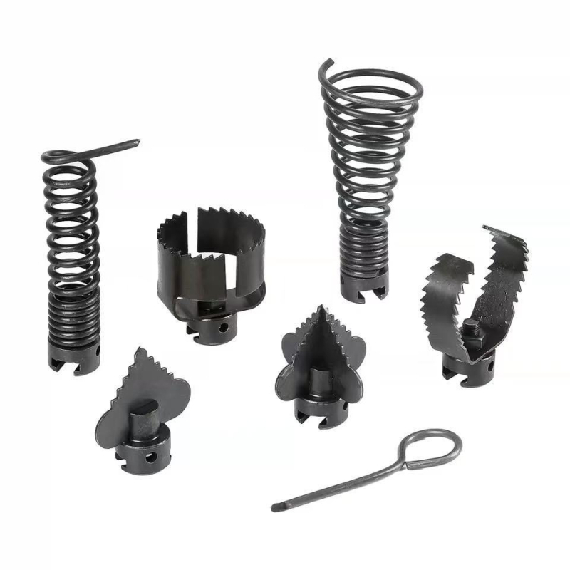 Set de 7 capete de tăiere galvanizate, rezistente la rugină, pentru deblocarea conductelor, 16 mm, accesorii pentru bormașină