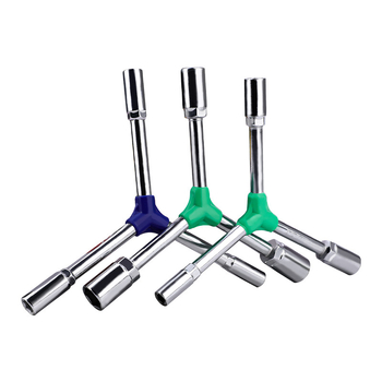Topson Cheie cu priză hexagonal exterior, tip Y, prelungită, pentru reparații auto, manual, multifuncțional, economie de efort, cu trei brațe