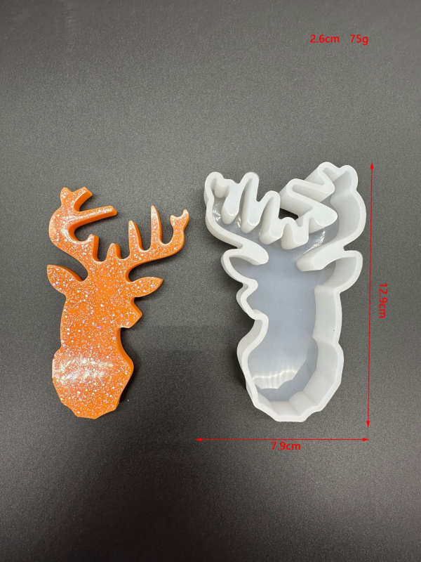 Силиконова форма за ароматерапия с дизайн Deer Hat Fishtail за DIY чаши