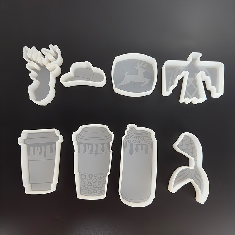 Formă din silicon pentru aromaterapie, model Deer Hat Fishtail, pentru cupe DIY