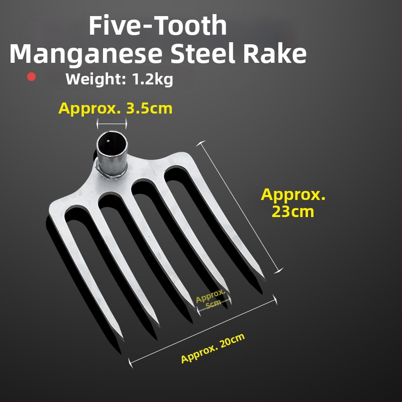Тризъбено удебелено стоманено гребло за земеделие – разрохване и разоране на почвата; манганова стомана