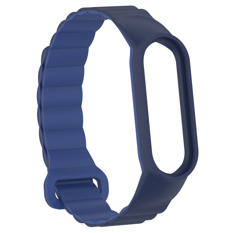 Двуцветен силиконов магнитен ремък за Xiaomi Mi Band 8/9, универсален M8/9, смарт гривна
