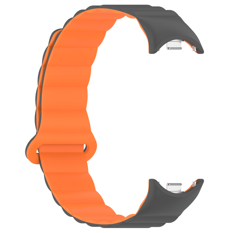 Двуцветен силиконов магнитен ремък за Xiaomi Mi Band 8/9, универсален M8/9, смарт гривна