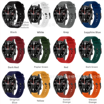 Текстуриран силиконов ремък за Huawei GT2, 20 мм, съвместим с Huawei Watch GT3 Pro