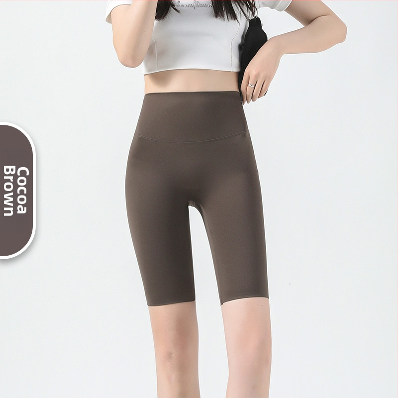 Капри йога клин Sharkskin за жени, стегнати еластични leggings за фитнес и колоездене