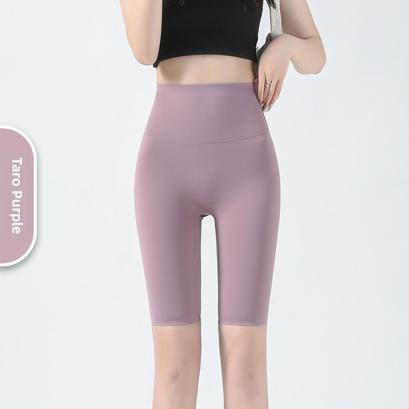 Капри йога клин Sharkskin за жени, стегнати еластични leggings за фитнес и колоездене
