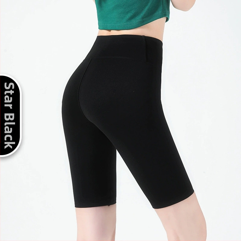 Капри йога клин Sharkskin за жени, стегнати еластични leggings за фитнес и колоездене