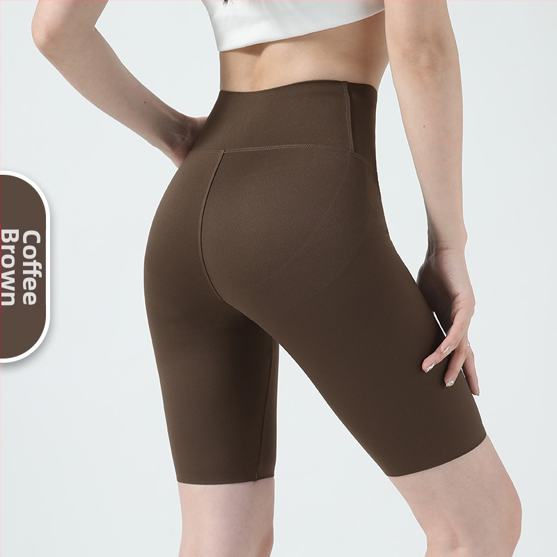 Капри йога клин Sharkskin за жени, стегнати еластични leggings за фитнес и колоездене